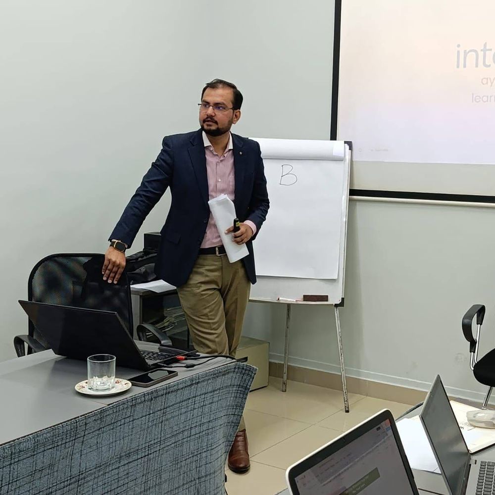 Shaharyar Shoukat facilitating a training session