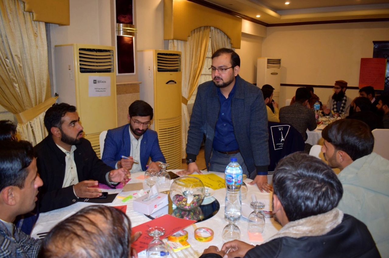 Facilitating group work at a capacity-building workshop